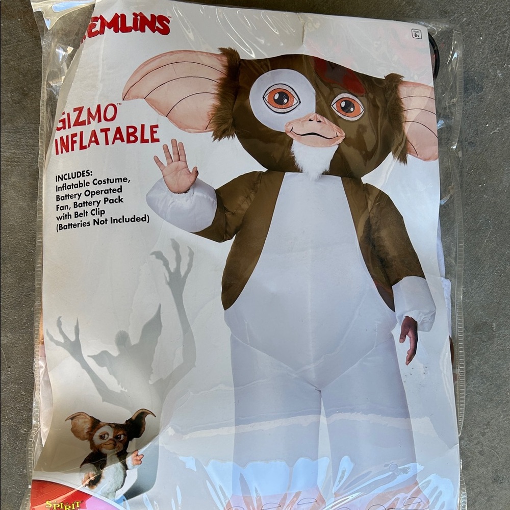 Spirit Gizmo Inflatable Kids Costume - Brown and White